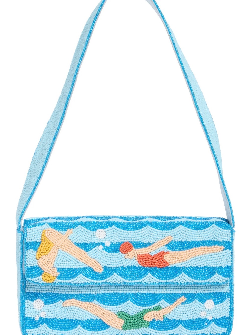 Beaded Retro Swimmer Shoulder Bag NWT